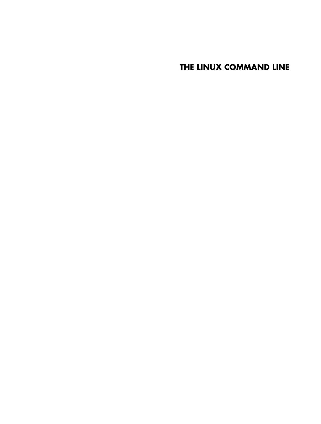 The Linux Command Line