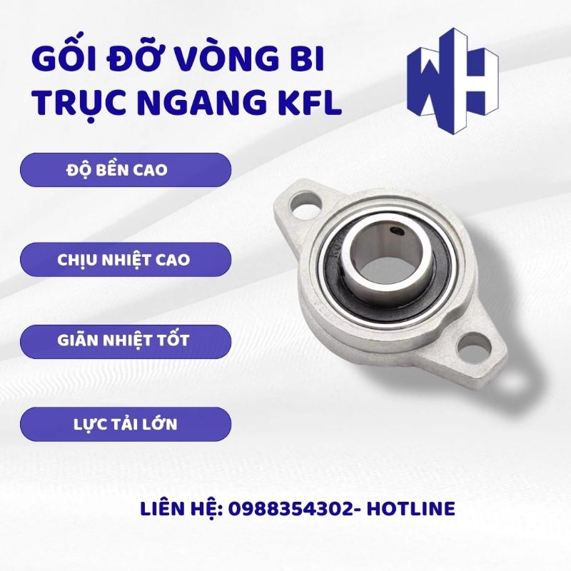 Gối đỡ vòng bi trục ngang KFL