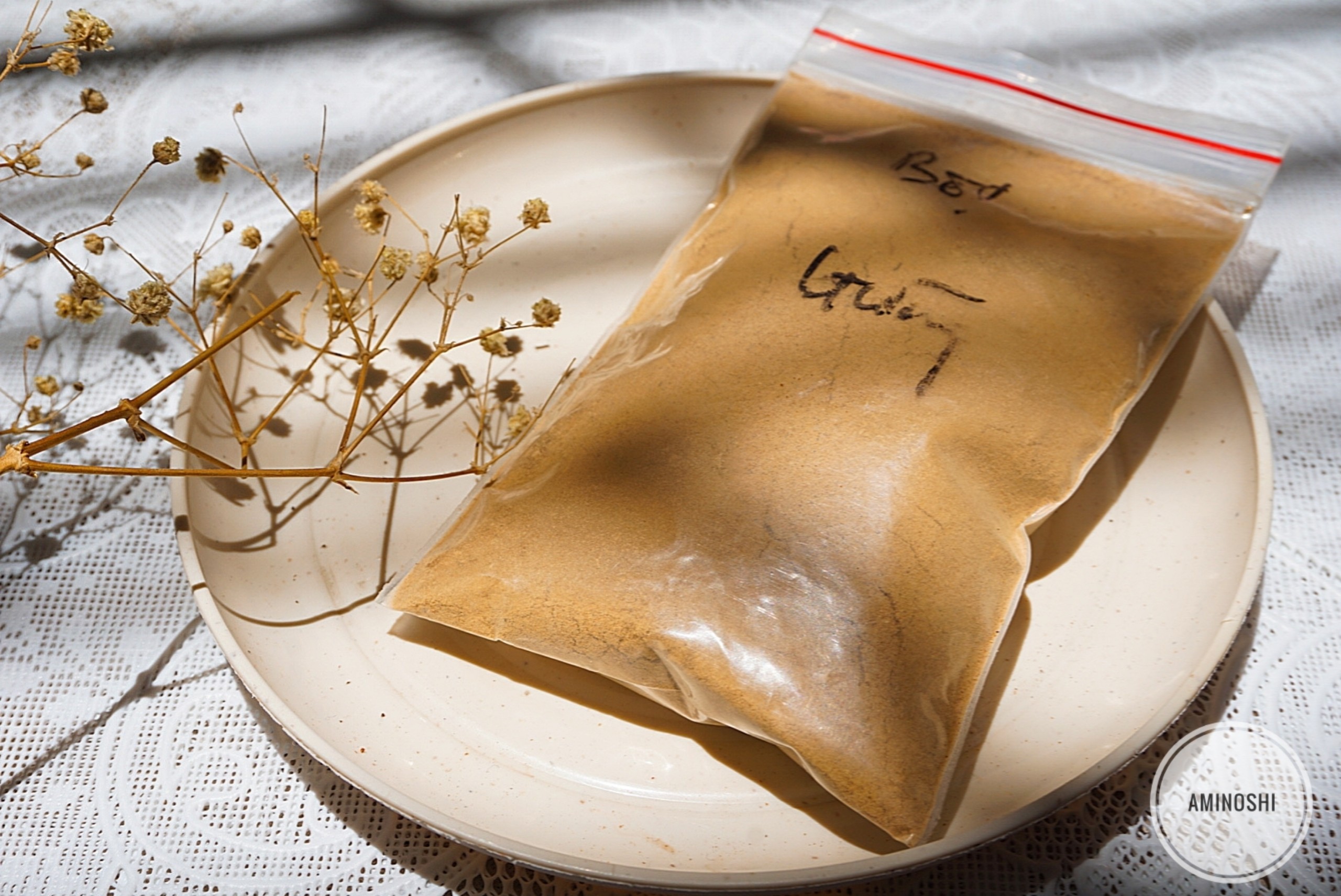 BỘT GỪNG NGUYÊN CHẤT  AMINOSHI -50G