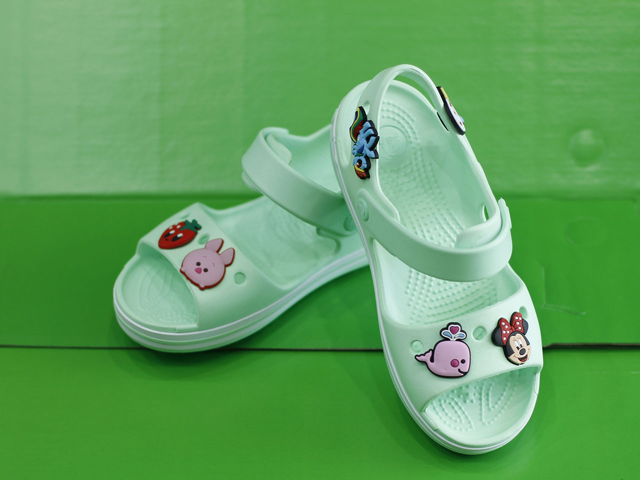 SANDAL CROCSBAND KIDS XANH CỐM