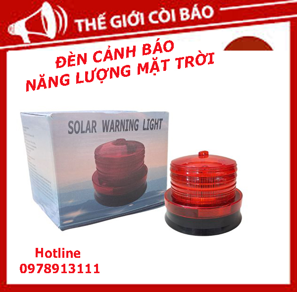 Solar powered warning light, energy hazard warning flash, work safety warning light