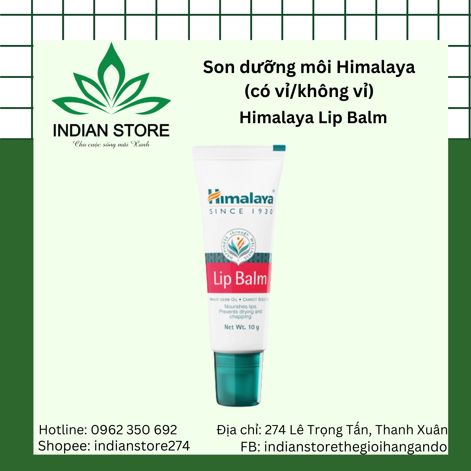 Son dưỡng môi - Himalaya Lipbalm