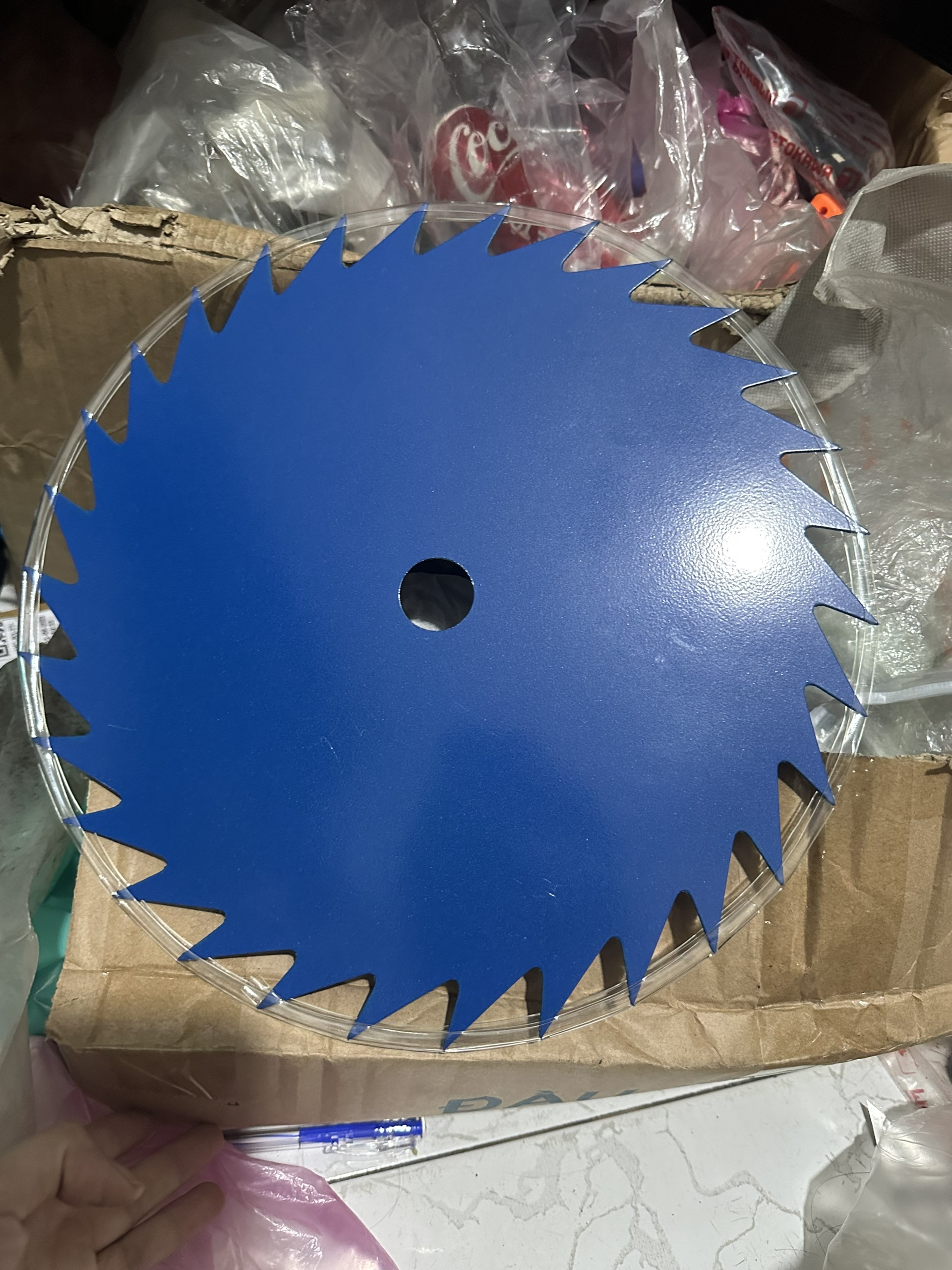 ( ĐÃ MÀI) DAO CẮT LÚA / LƯỠI PHÁT CỎ TRÒN/ XANH. 305MM X 25.4MM X 30 RĂNG