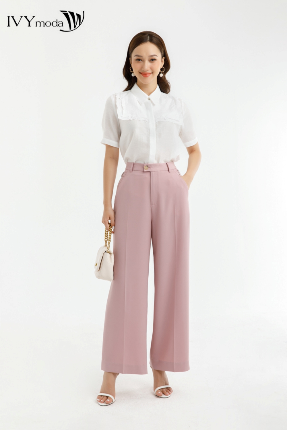 Quần suông dáng dài IVY moda MS 22M7612