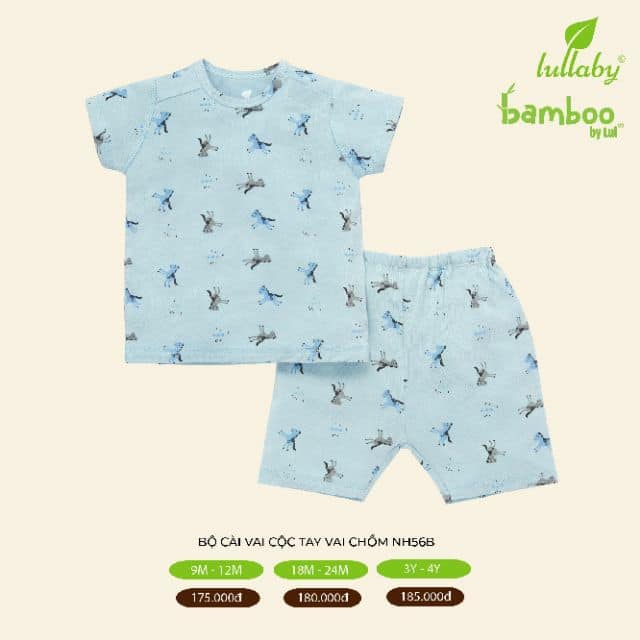 Bộ cộc tay vai chồm sợi tre Lullaby