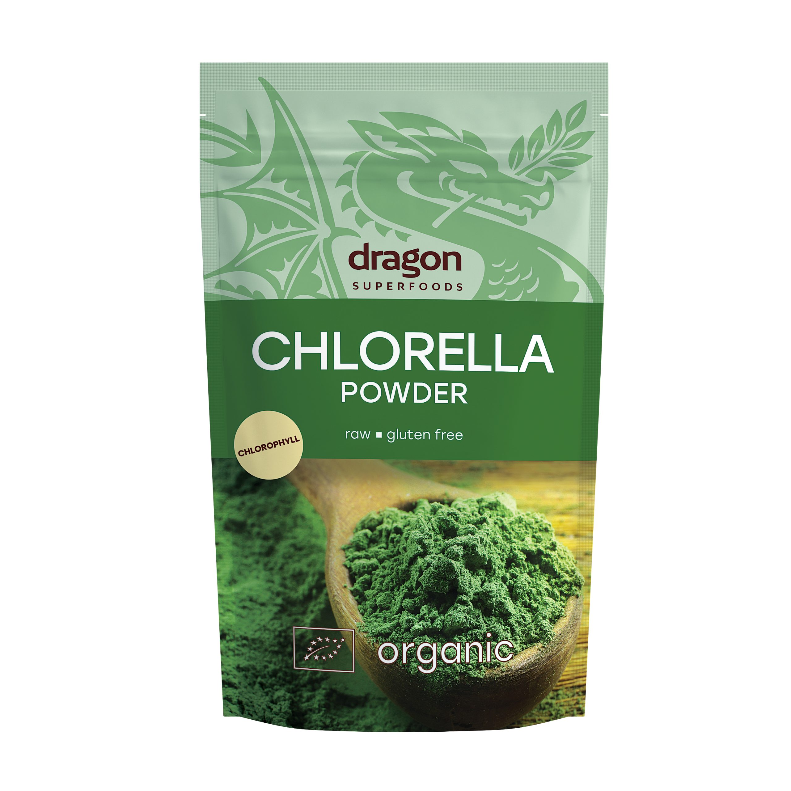 Bột tảo lục hữu cơ Organic Chlorella Powder Dragon Superfoods 200g