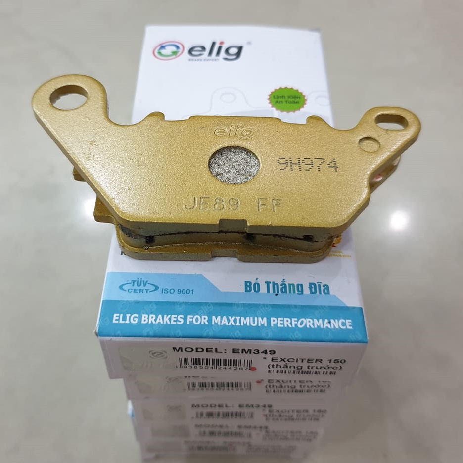 Bố thắng đĩa Elig Exciter 150 Trước + Sau