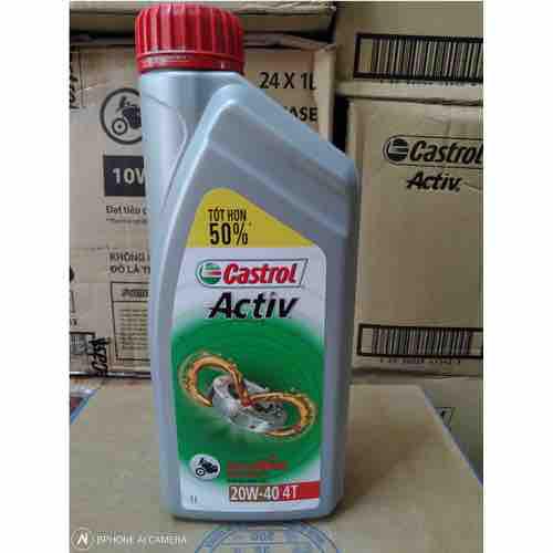 Nhớt castrol Active 4T 20W-40 dành cho xe số