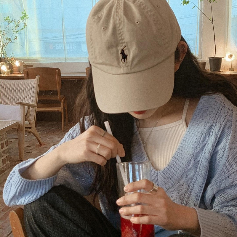 Mũ kết logo đua ngựa (Màu pastel thời trang)