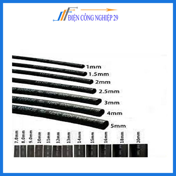 Gen Co Nhiệt Dài 1m Đủ Loại
