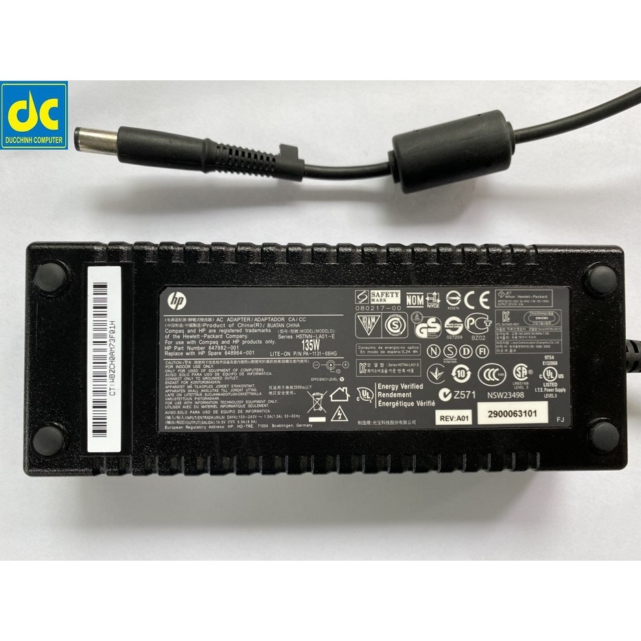 Sạc cho máy tính HP ( Adapter HP 135W ) 19.5v 6.9A