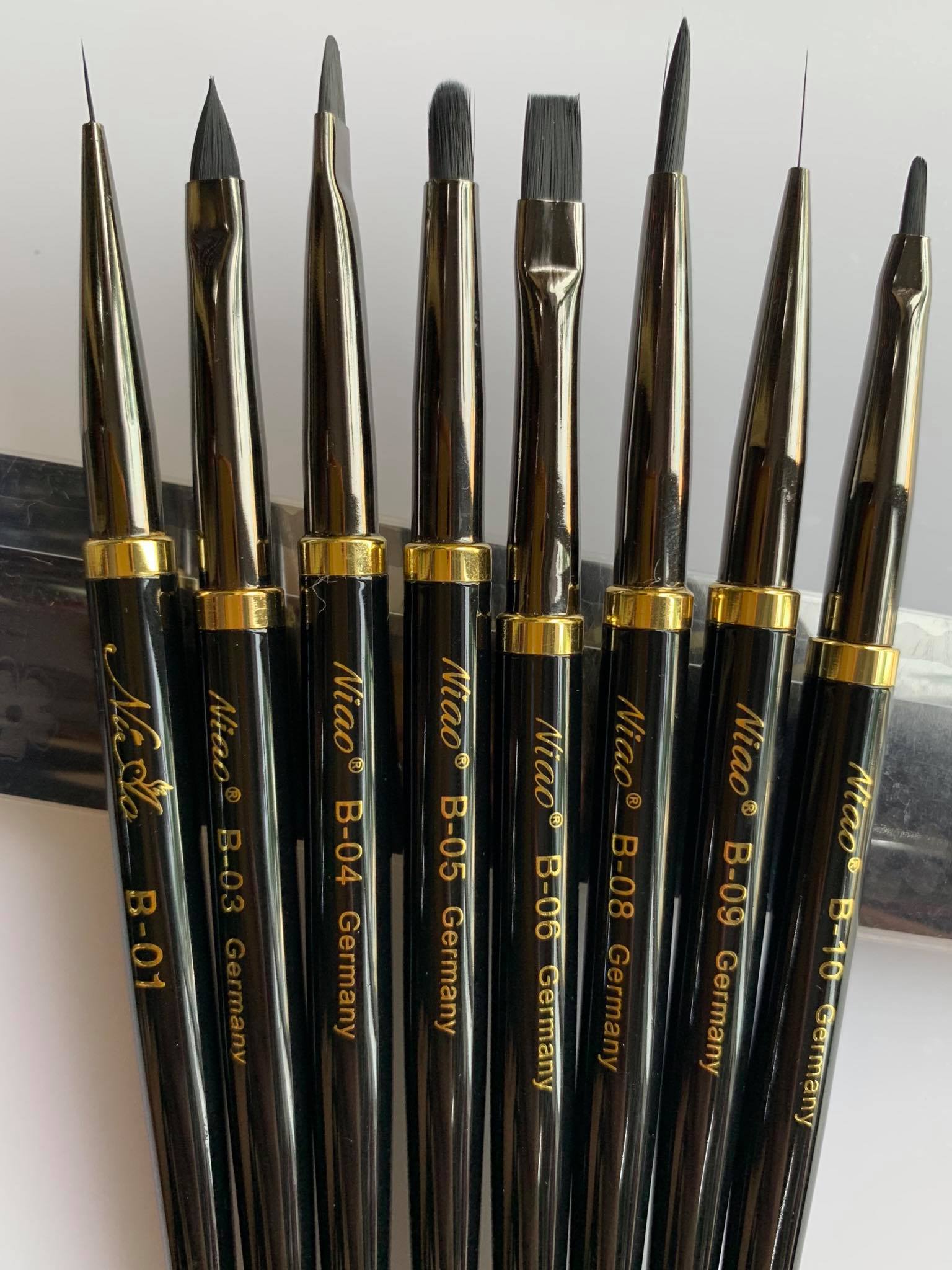 Bút cọ nét vẽ móng nail siêu mảnh niao