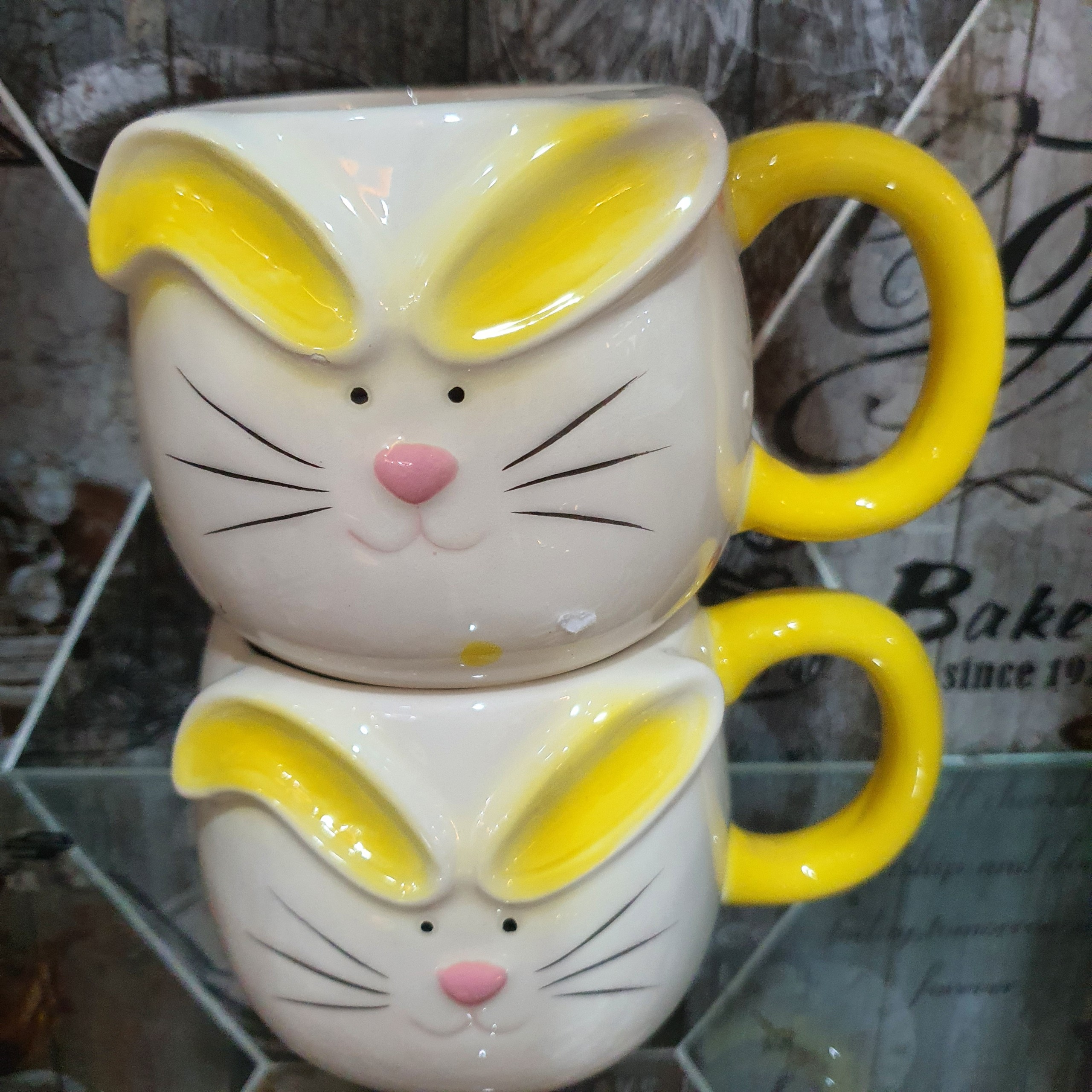 Cốc gốm sứ 350ml đến 700ml 3D Sculpted Ceramic Mug