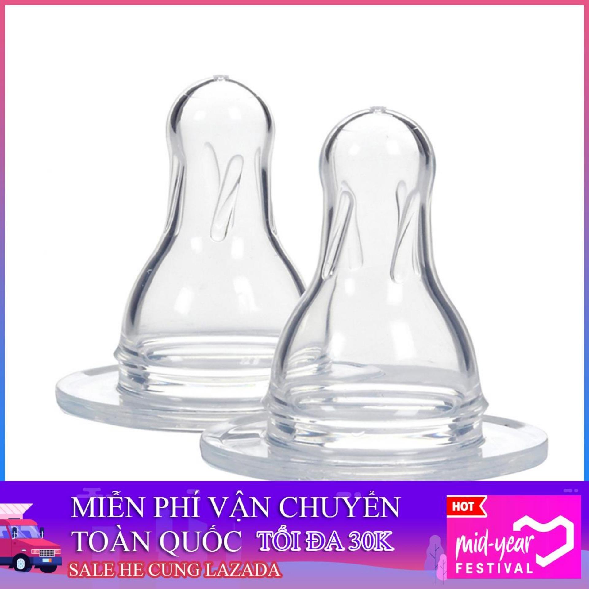 Hộp 2 núm ty bình sữa DR. BROWN cổ hẹp size 4 (>9th)