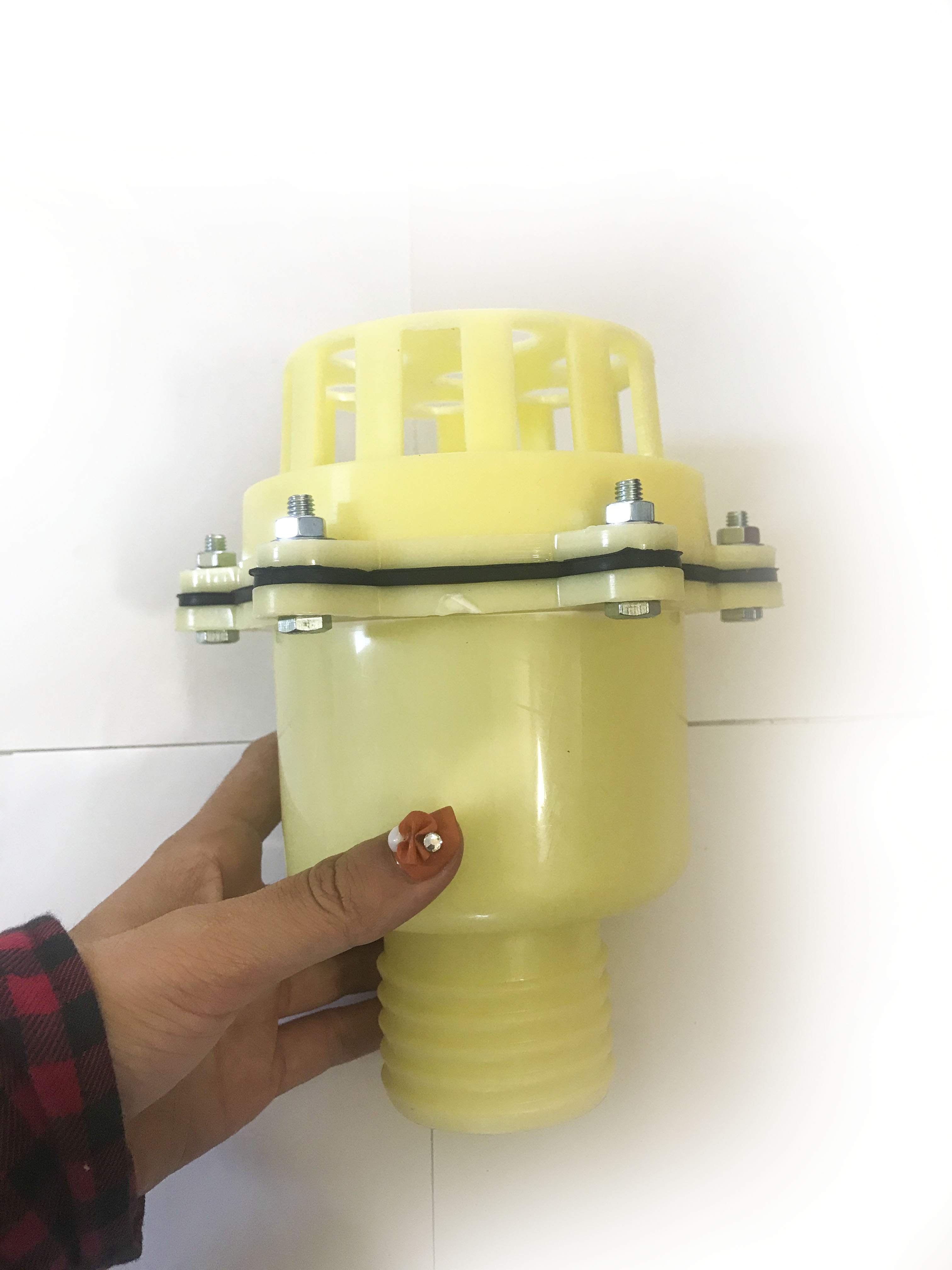 Lúp Bê Máy Bơm Nước nhựa trắng (Rọ Lọc, Rọ Bơm, Giỏ Hút Nước) phi 60, phi60 ổ lớn(60/80)
