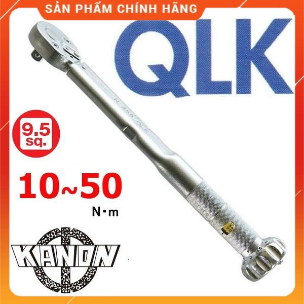 Cần xiết lực N50QLK Kanon Nhật - Cờ lê cân lực loại đặt lực trước dải lực 10-50Nm - Made in Japan