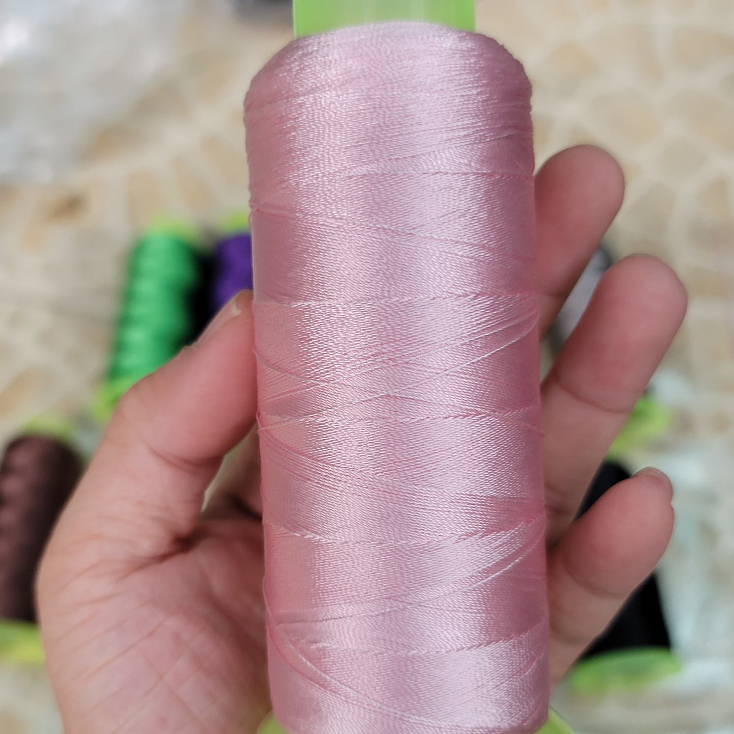 Chỉ nylon 210D/3 làm handmade