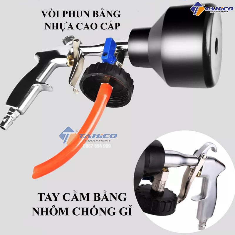 Bình phun bọt tuyết mini dùng khí nén