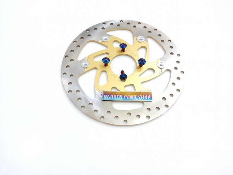 đĩa thắng trước yaz 267mm gắn wave sirius exciter 135 có 4 ốc titan