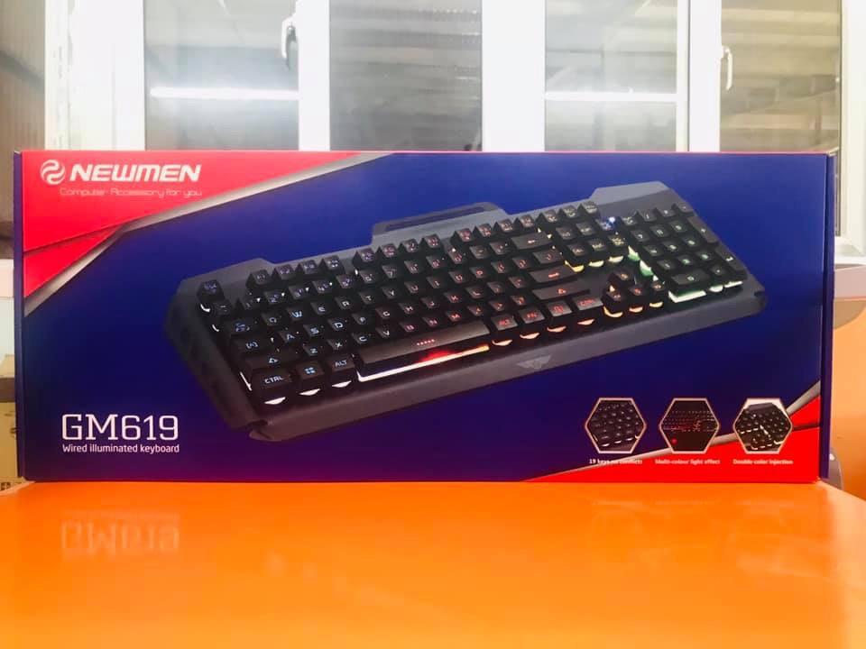 Bà̀n phím giả cơ NEWMEN GM619 (Đen)