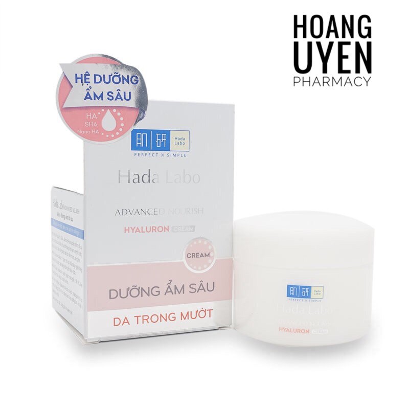 Kem dưỡng ẩm tối ưu Hada labo Advanced Nourish (Kem Hadalabo trắng 50gr)