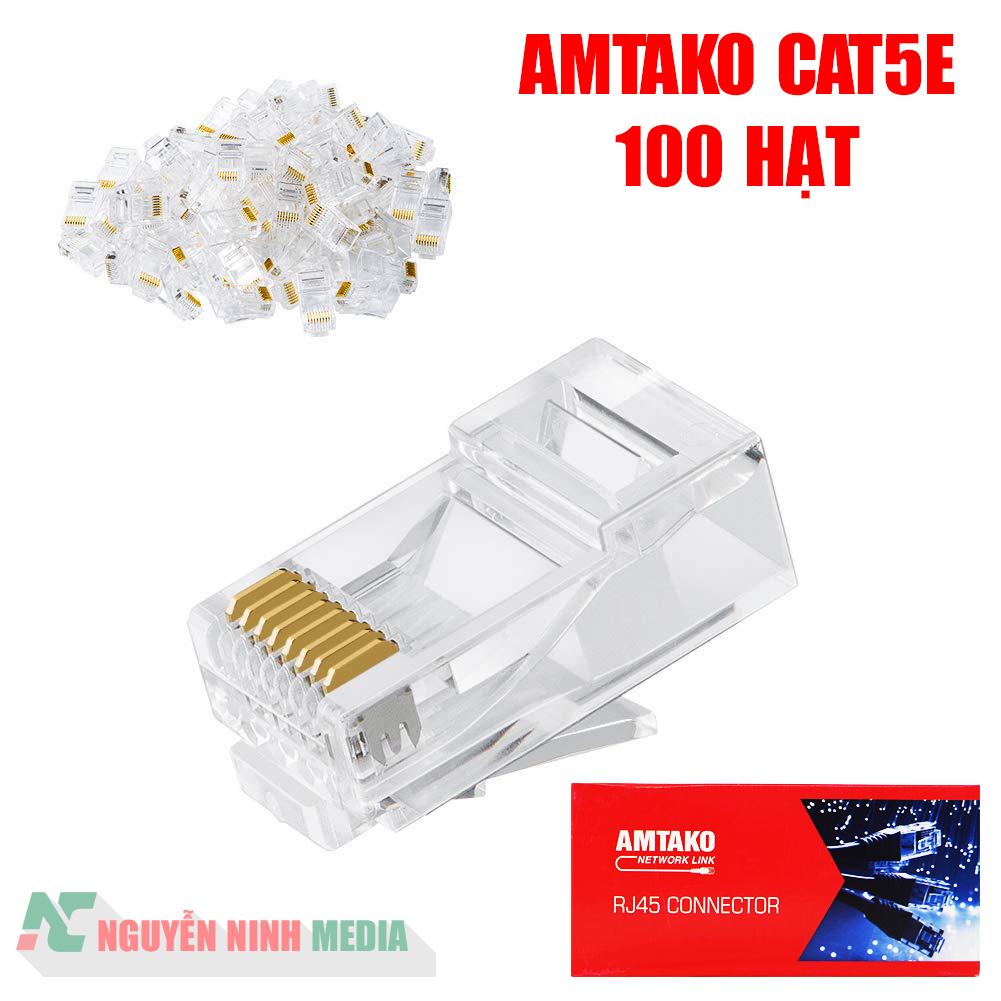 Đầu Bấm Mạng RJ45 Cat5e AMTako (100 Hạt)