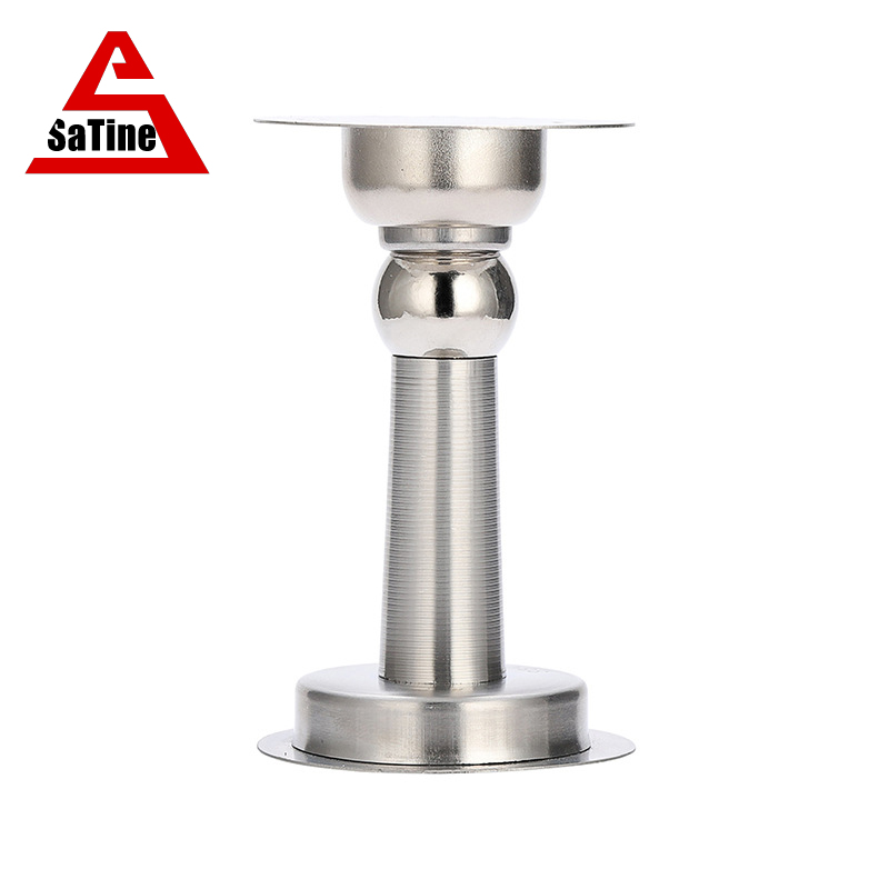 SaTine Door Suction Free Punching Mute Anti-Collision Magnet Door Stop Metal Stainless Steel Bedroom Floor Suction