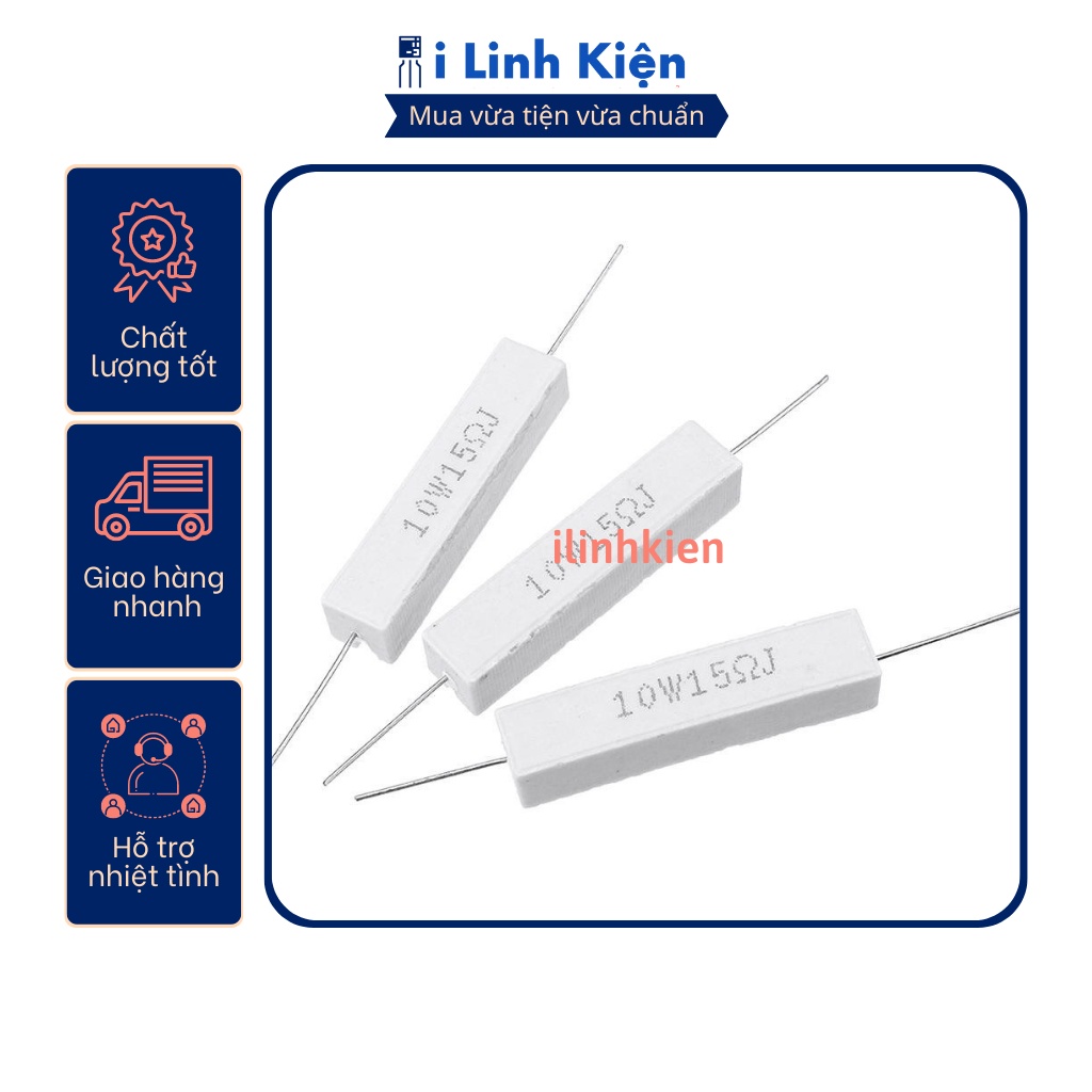 Điện trở sứ 5W 47R 5% chất lượng tốt