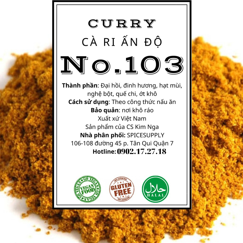 Bột Cà Ri Gà Curry Vàng Ươm Ngon 1Kg (Curry Powder)