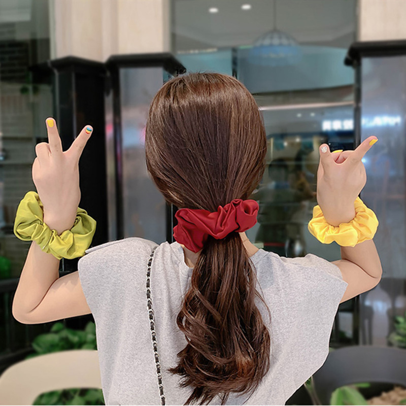 HCM Dây cột tóc Cute - họa tiết trơn dễ phối kiểu - KAShop