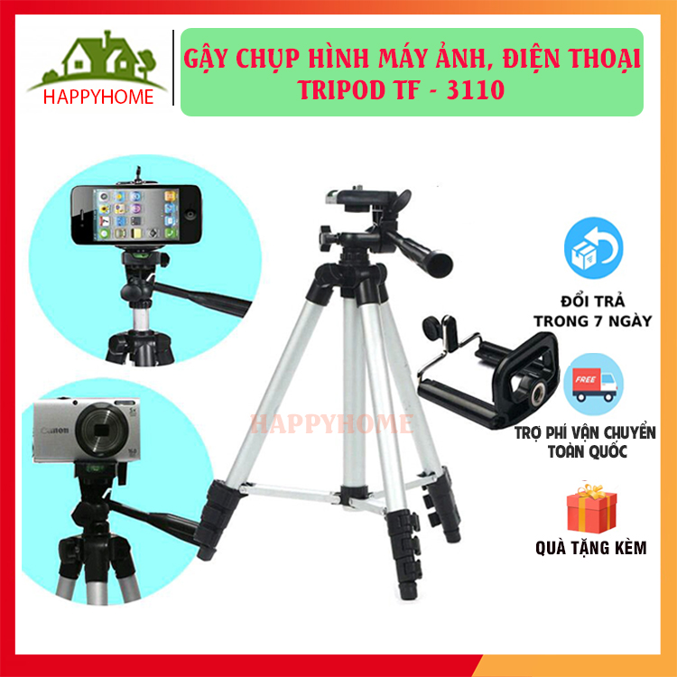 Gậy chụp ảnh 3 chân chống rung tripod 3110 , chân máy ảnh, giá đỡ 3 chân chụp hình quay phim
