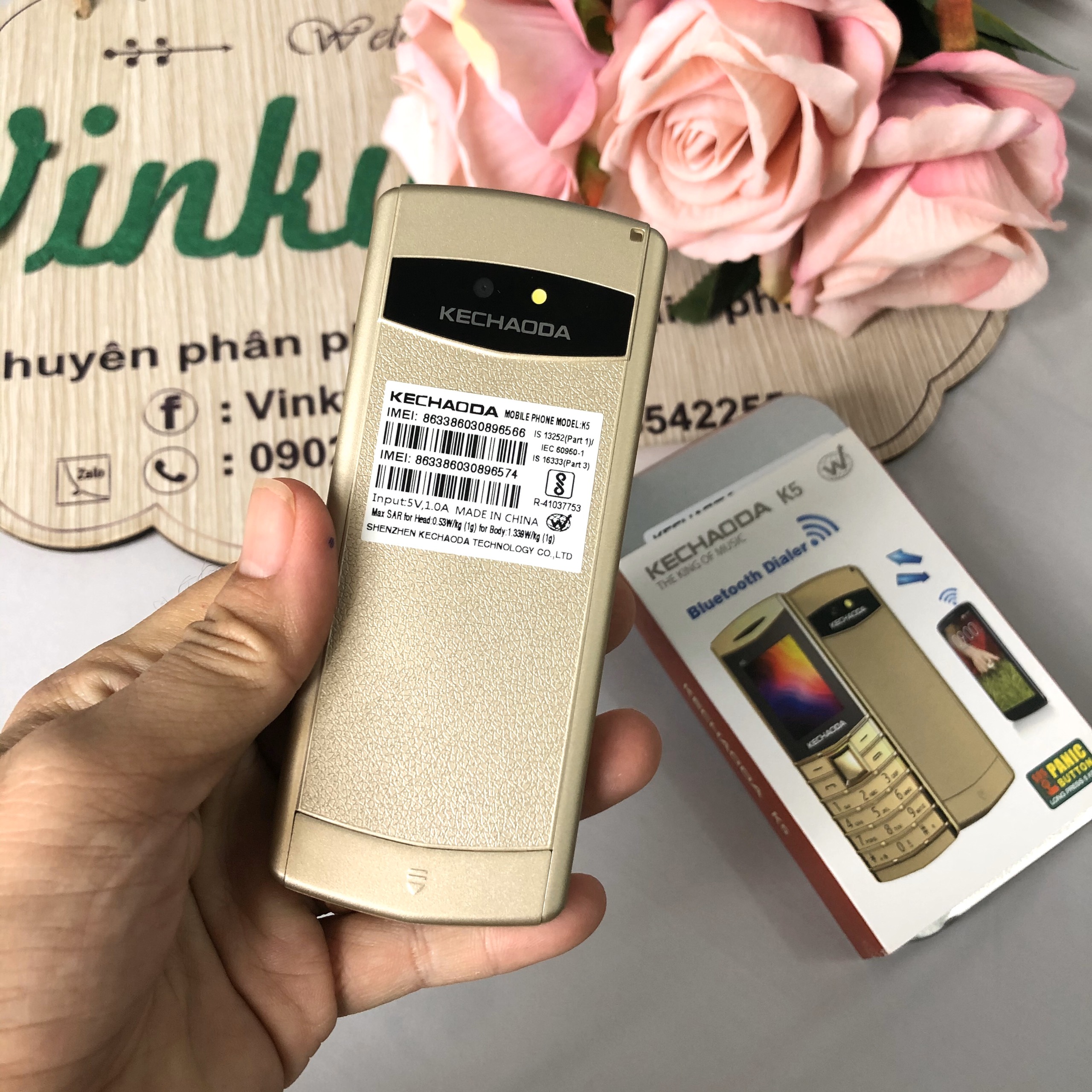 Điện Thoại Kechaoda K5 2 sim siêu mỏng - Bảo hành 12 tháng