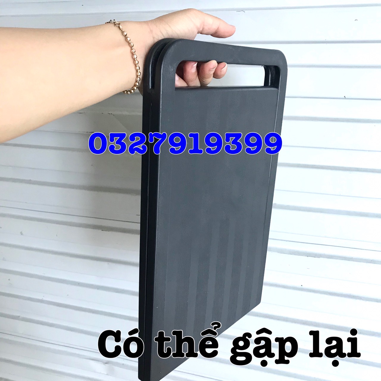 Barber Gương soi gáy J008 cao cấp 1 mặt hình chữ nhật tay cầm tiện lợi mặt sau xốp chống va đập kích thước 41x25,5 cm