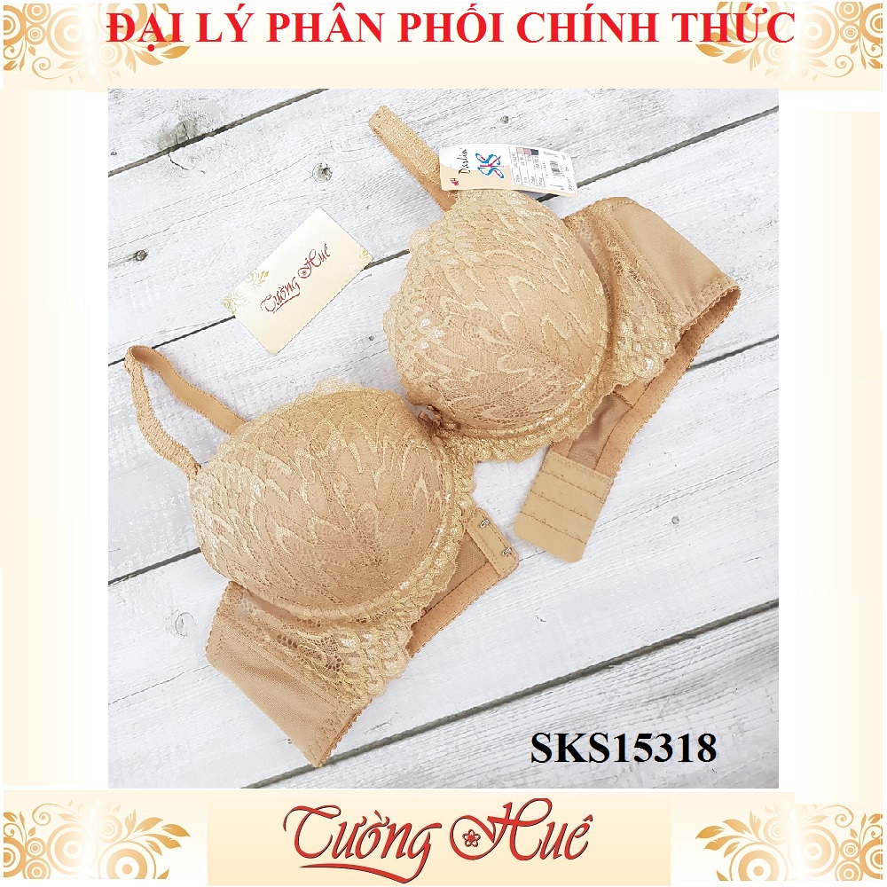 Áo lót nữ darlin sks 15318 áo ngực mút dầy nâng ren.