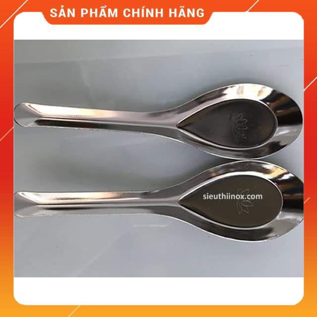 Combo 10 thìa inox hoa sen, Thìa ăn phở