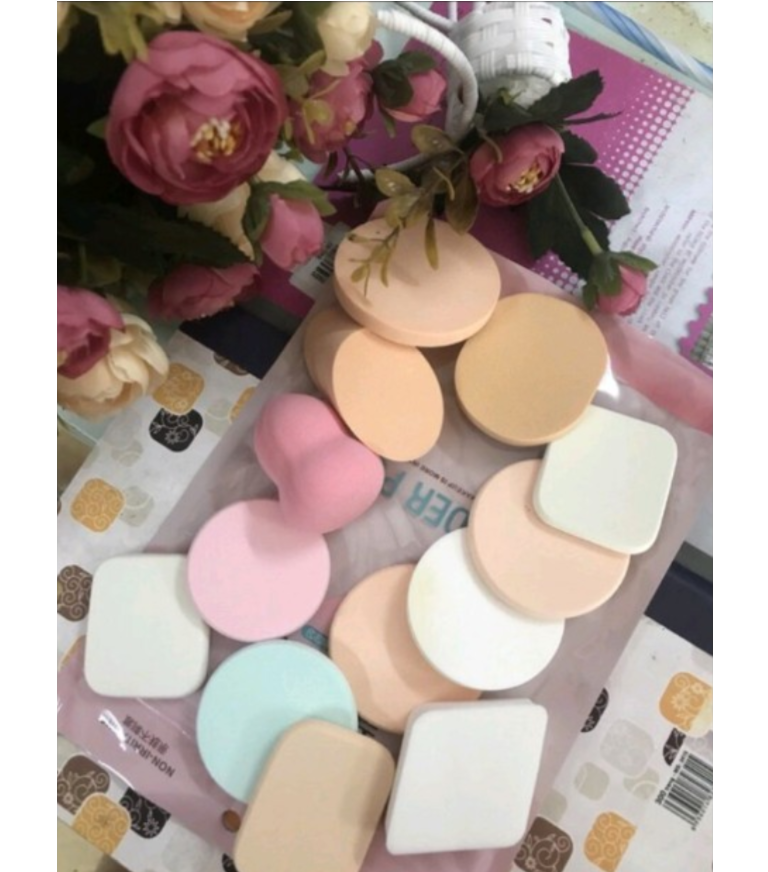 Set of 13 Keli Makeup Sponges