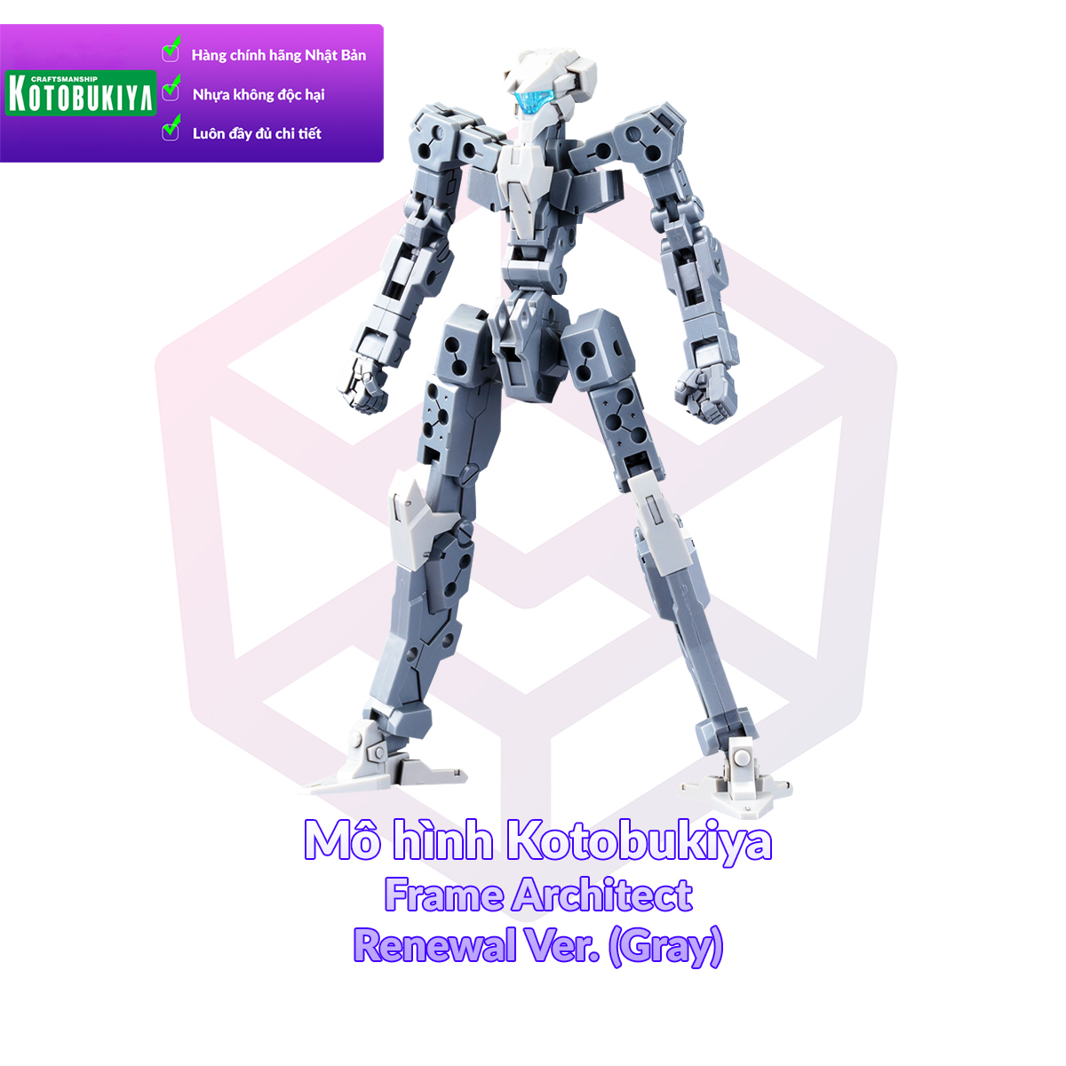 [7-11/12 VOUCHER 8%]Mô hình Kotobukiya Frame Arms Frame Architect Renewal Ver (Gray) [KTB] [MSG]