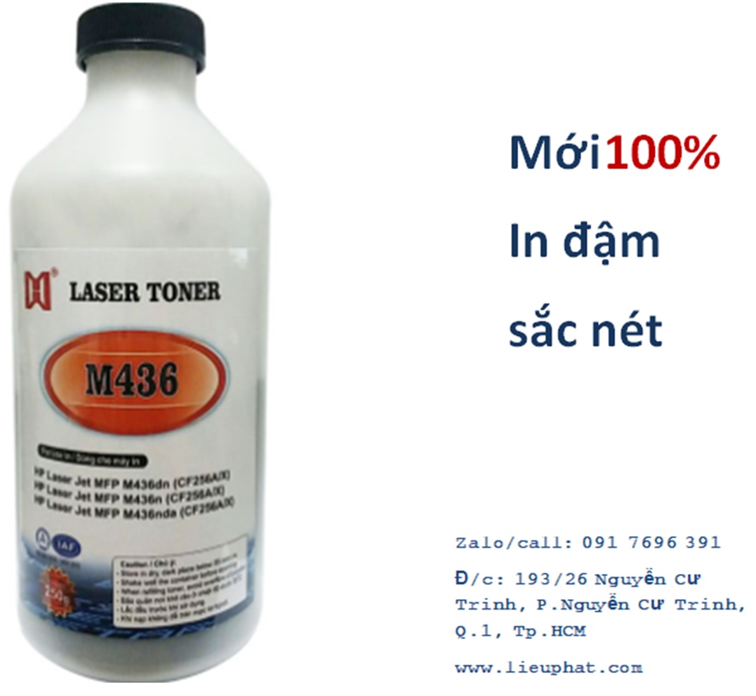 Mực nạp cho máy hp pro mfp m436 - m436dn - m436nda - m436n - m433a - đổ mực tái sử dụng hộp cf256a black original laserjet toner cartridge - in đậm, sắc nét