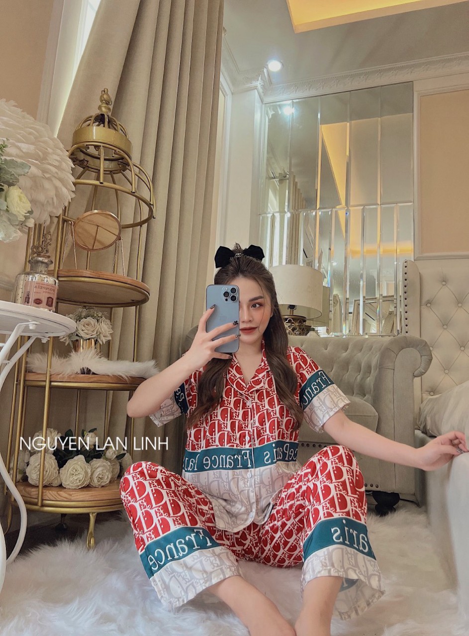 Đồ ngủ  lụa Latin hàng thiết kế cao cấp