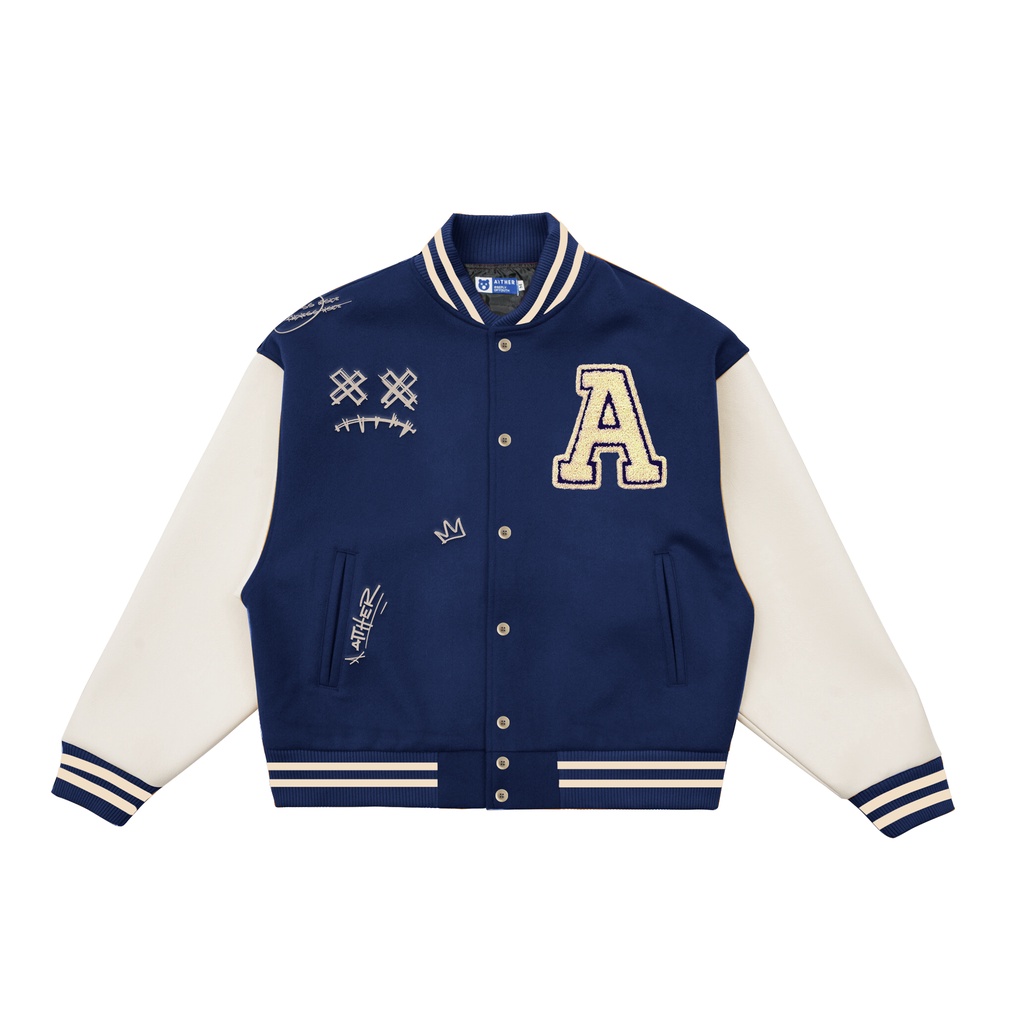 AITHER STUDIO Áo khoác Varsity Jacket Venom Unisex form rộng