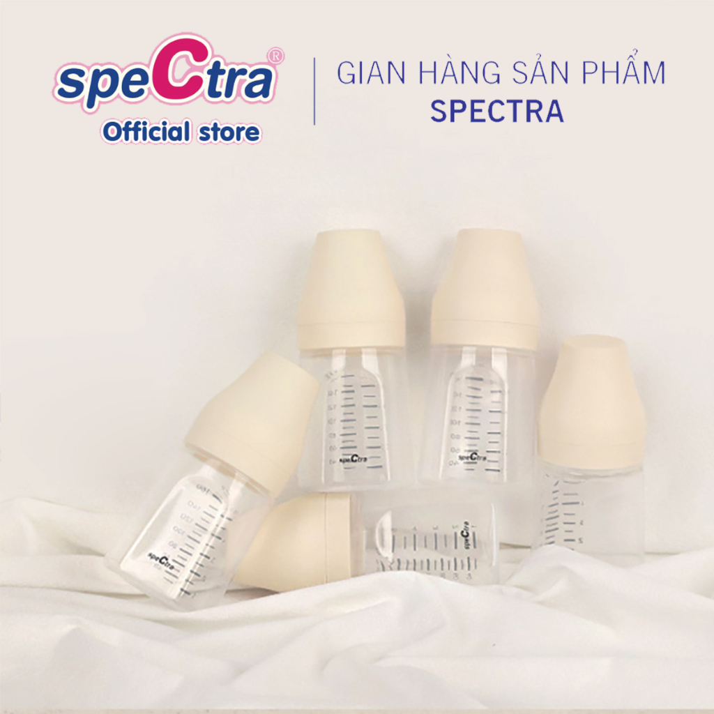 Bộ Hai Bình Cổ Rộng PP Spectra 160ml Chính hãng Hàn Quốc