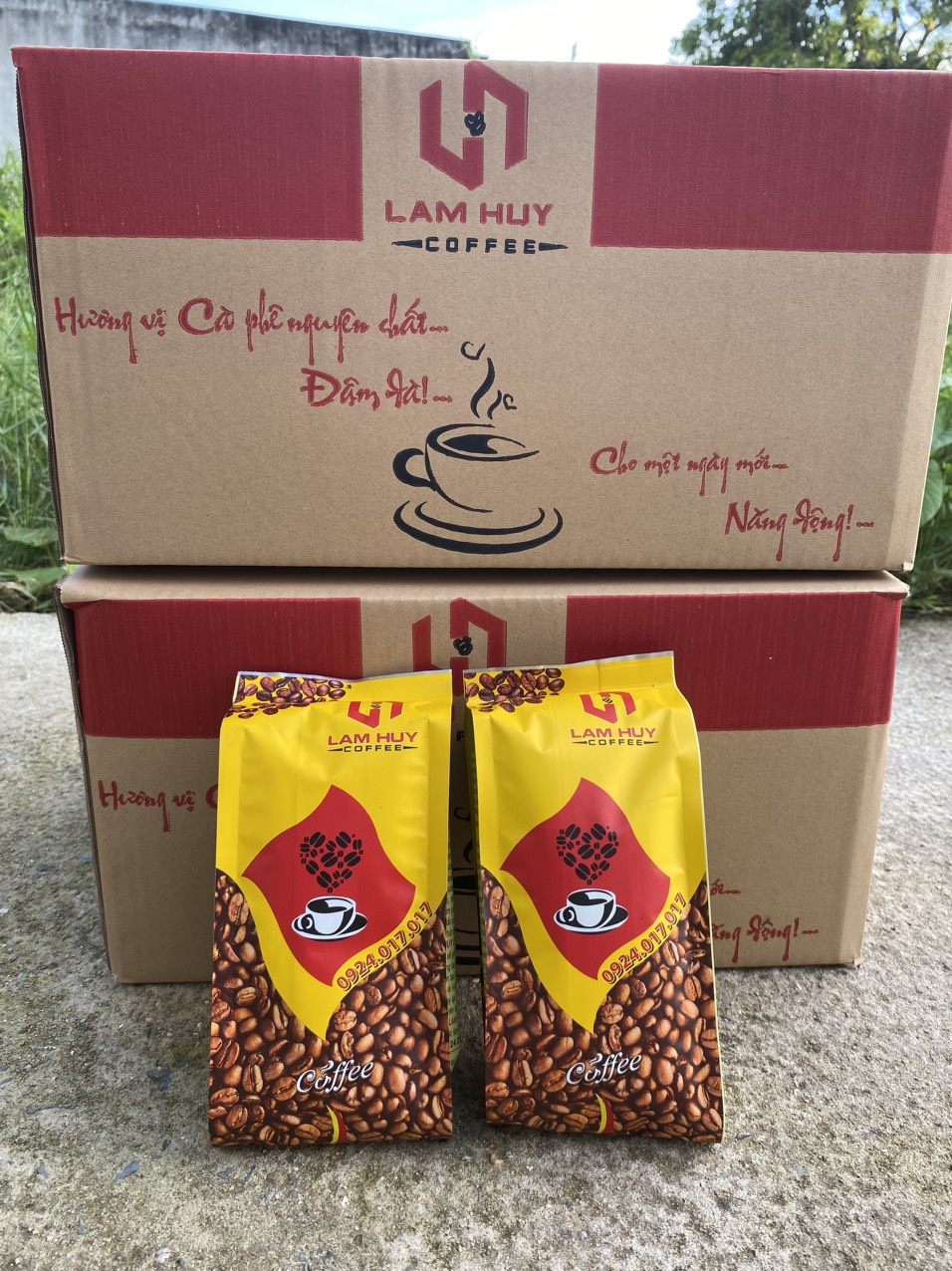 (500g) Cà phê Lam Huy