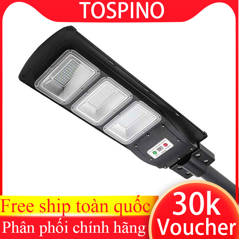 Bộ đèn đường liền thể năng lượng mặt trời 100w sáng trắng