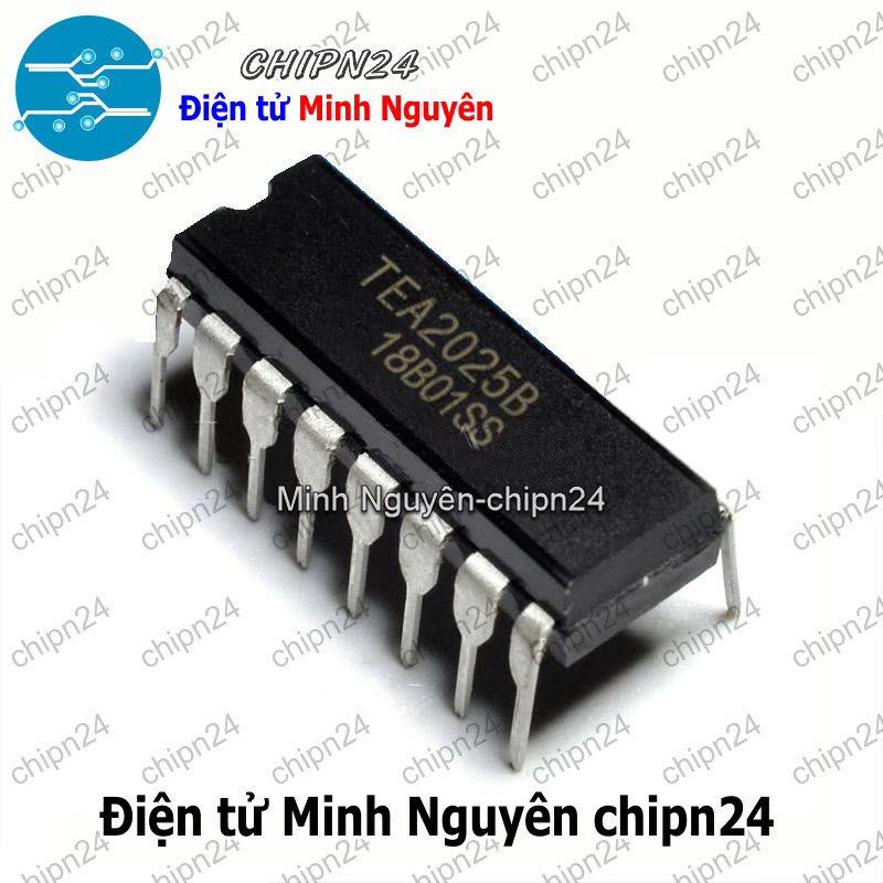 [2 con] (DIP) IC TEA2025 DIP-16 (TEA2025B 2025 2.5Wx2) - HH000361