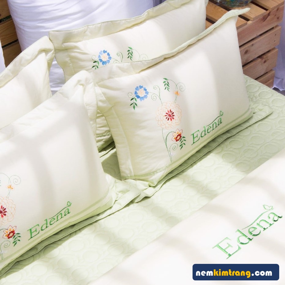 VỎ gối nằm Cotton Solid Edena - CHÍNH HÃNG, CAO CẤP