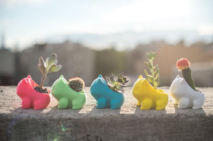 Chậu cây pokemon siêu dễ thương - Cute Bulbasaur planter