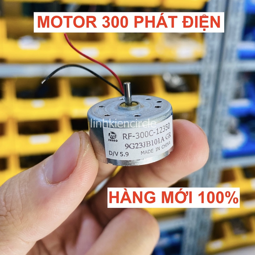 Động cơ motor 300 dc mới 3v - 5v dòng điện nhỏ cho quạt mini pin mặt trời chạy êm - lk0459