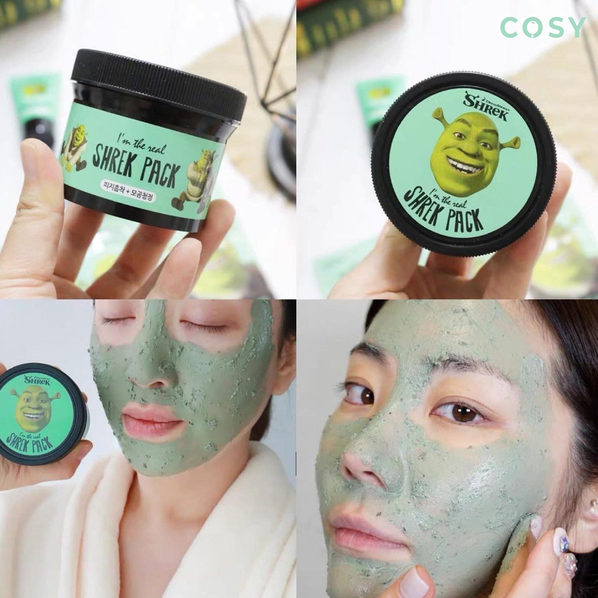 Mặt Nạ Đất Sét Bạc Hà Dreamworks I'm The Real Shrek Pack