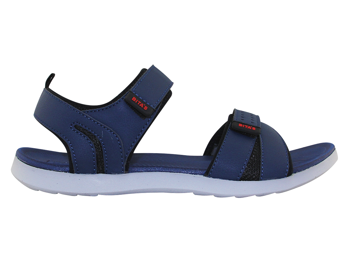 Sandal đế bằng nam Bita's SPS.140 (Đen + Navy + Xám)
