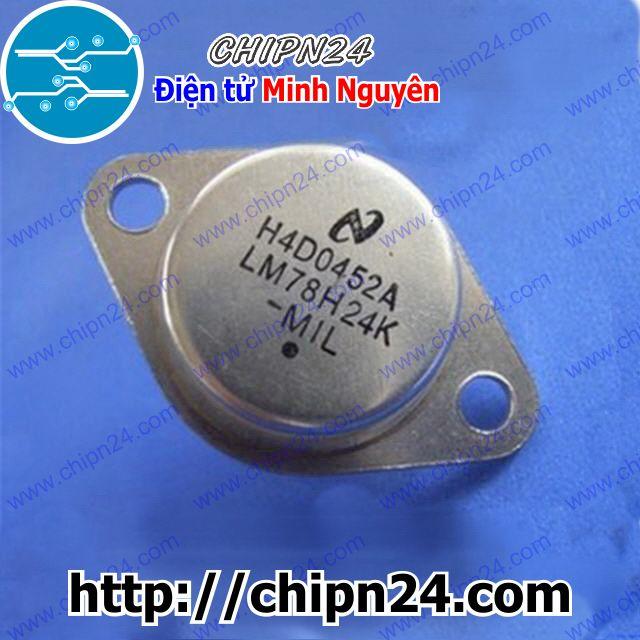 [1 con] (DIP) IC LM78H24K TO-3 (LM78H24 78H24 7824 IC nguồn 24V 5A)